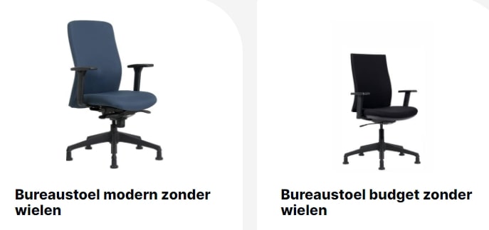 Bureaustoel zonder wielen